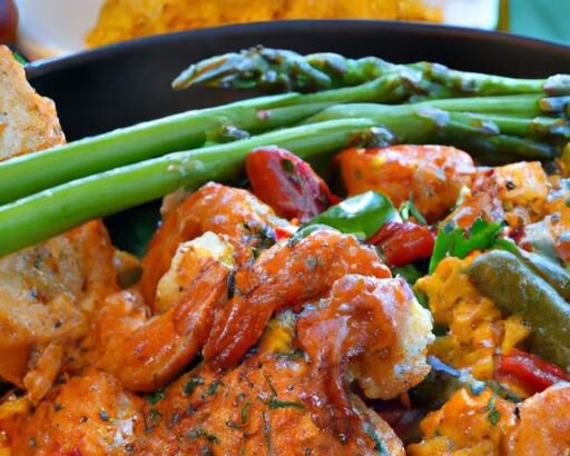 Sizzling Cajun Shrimp & Sausage Skillet: A Flavorful Feast