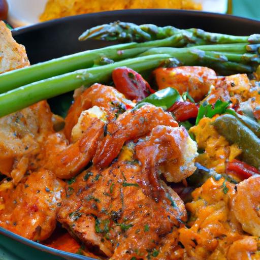 Sizzling Cajun Shrimp & Sausage Skillet: A Flavorful Feast