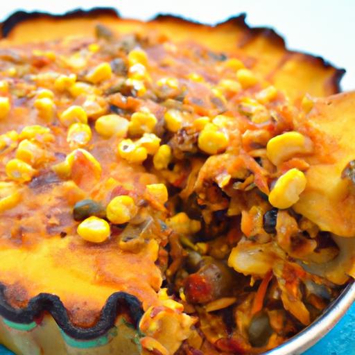 Hearty Tamale Pie with Golden Cornbread Topping Delight