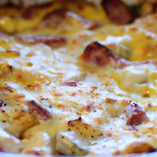 Hearty Breakfast Casserole: Eggs, Sausage & Cheese Delight