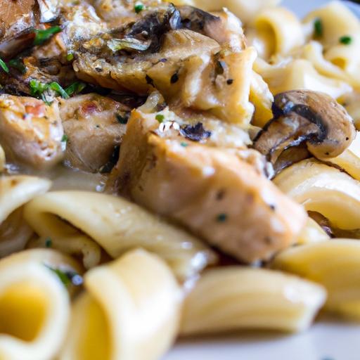 Savor the Comfort: Creamy Chicken & Mushroom Pasta Delight