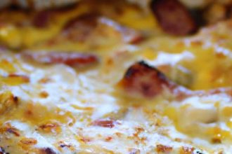 Hearty Breakfast Casserole: Eggs, Sausage & Cheese Delight
