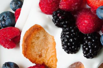 Heavenly Angel Food Cake with Fresh Berries Delight