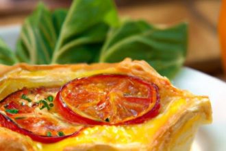 Flaky Tomato Tart with Puff Pastry: A Savory Delight