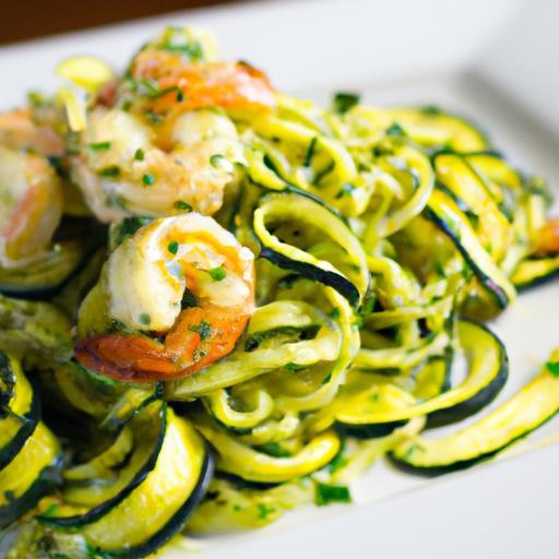 Zesty Pesto Shrimp Zucchini Noodles: A Fresh Twist on Dinner