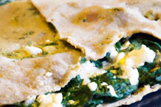 Wholesome Spinach & Ricotta Stuffed Flatbread Delight