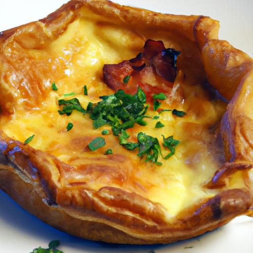 Fluffy Savory Dutch Baby: Gruyère & Ham Delight Recipe