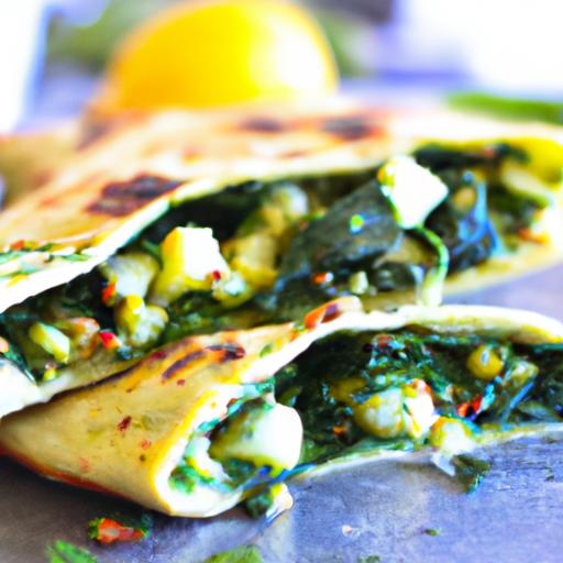 Wholesome Spinach & Ricotta Stuffed Flatbread Delight