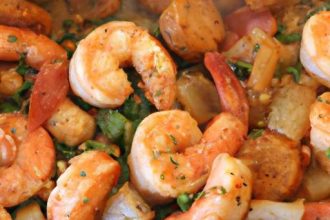 Savor the Flavor: Cajun Shrimp and Sausage Skillet Recipe